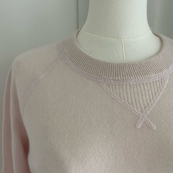 Quince Light Pink Crew Neck Sweater - Picture 2 of 7